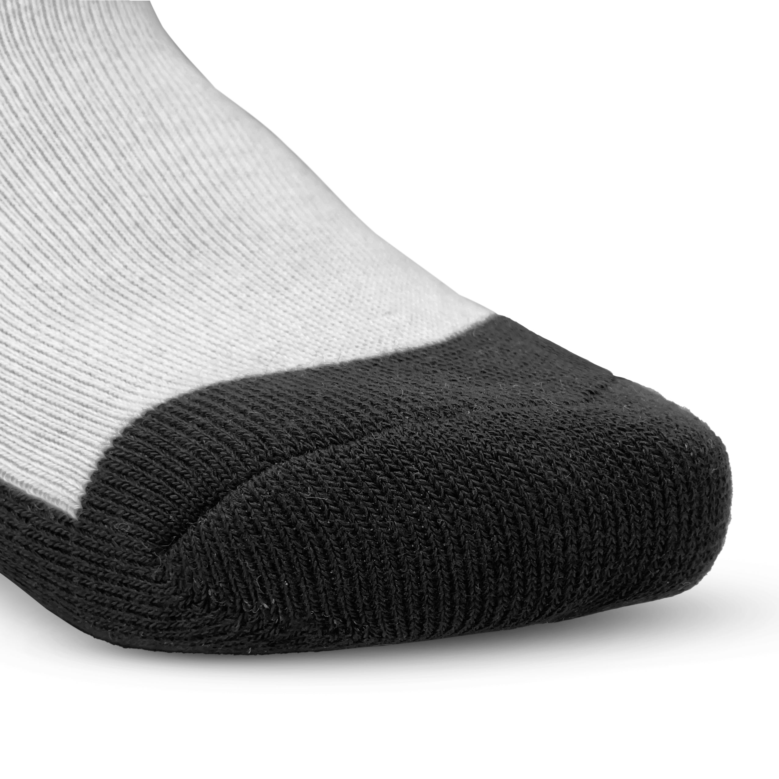 Ankle Crew Socks - White & Black