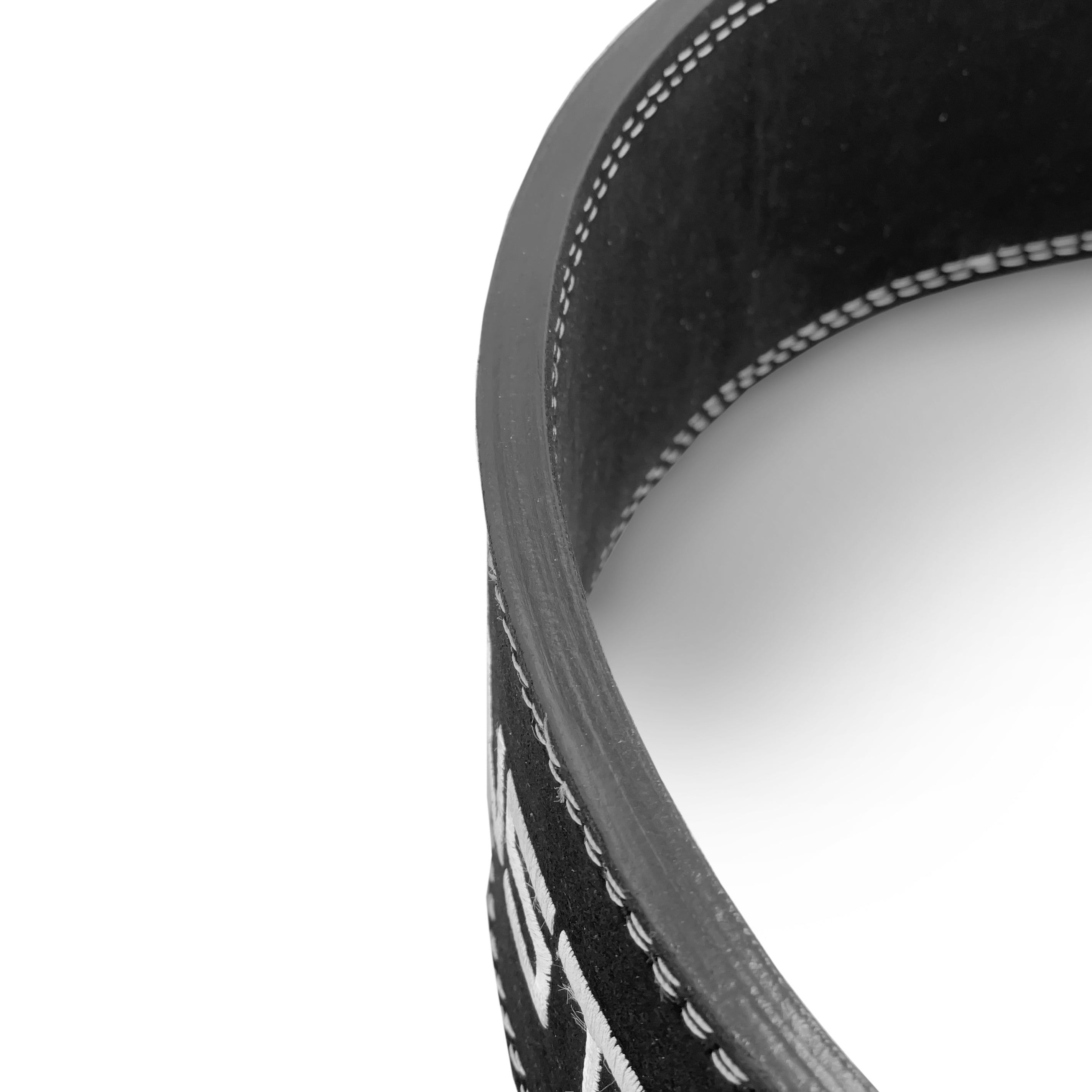 Tali Pinggang Tuil Angkat Berat Suede 10mm PRO - Hitam