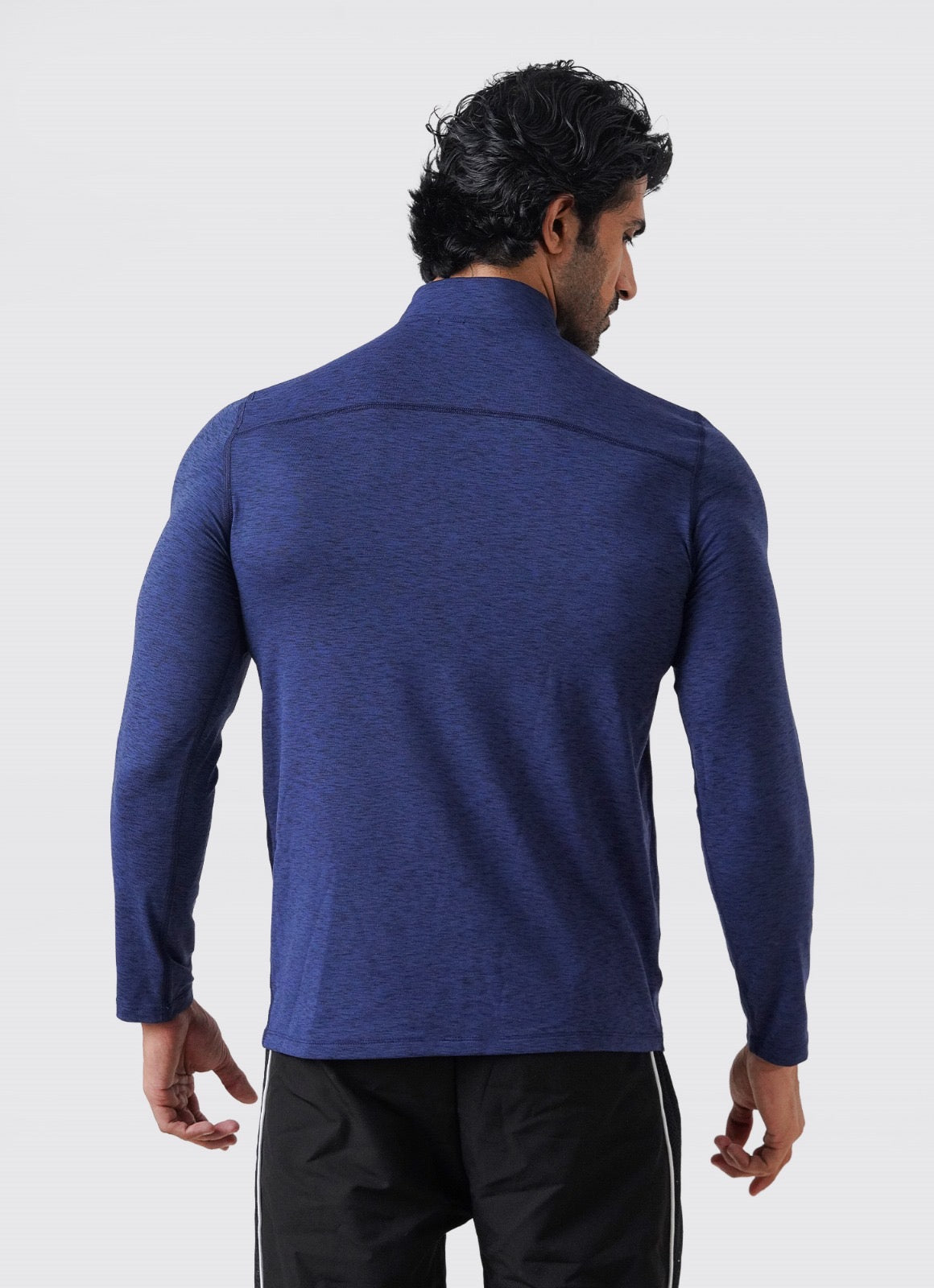 Utility Quarter Zip Shirt - Navy