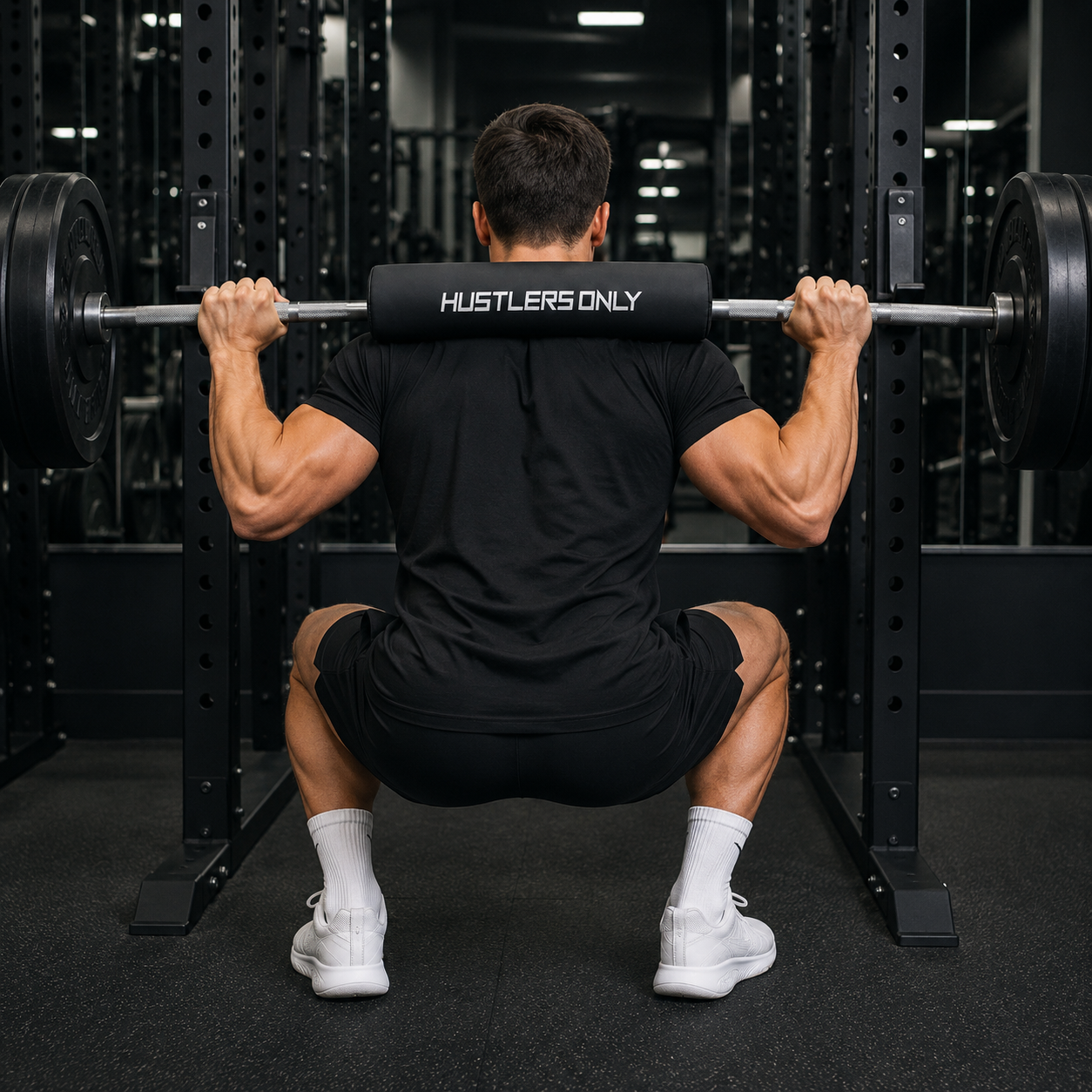 Pad Mencangkung Barbell - Hitam