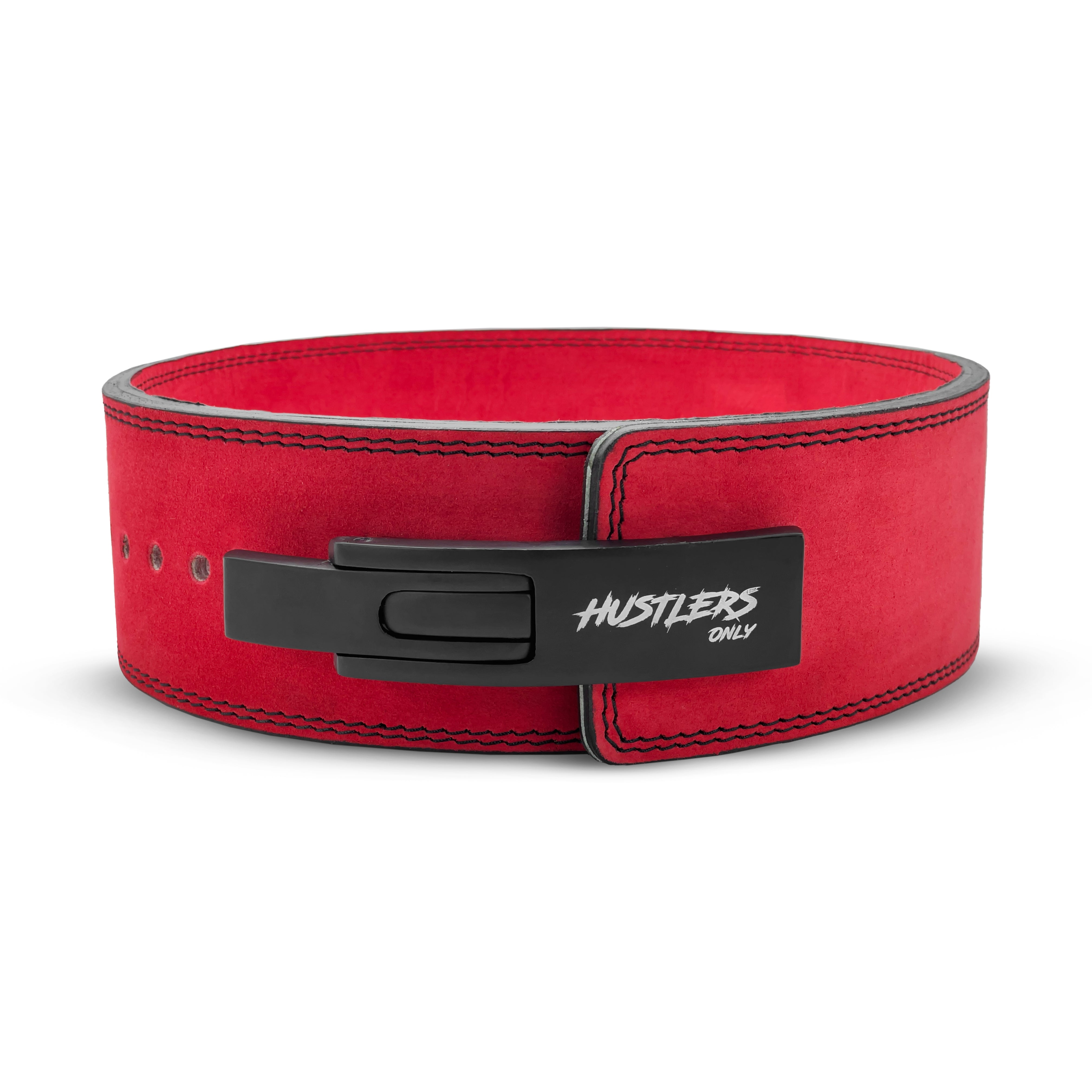 Tali Pinggang Tuas Kulit Suede 10mm - Merah