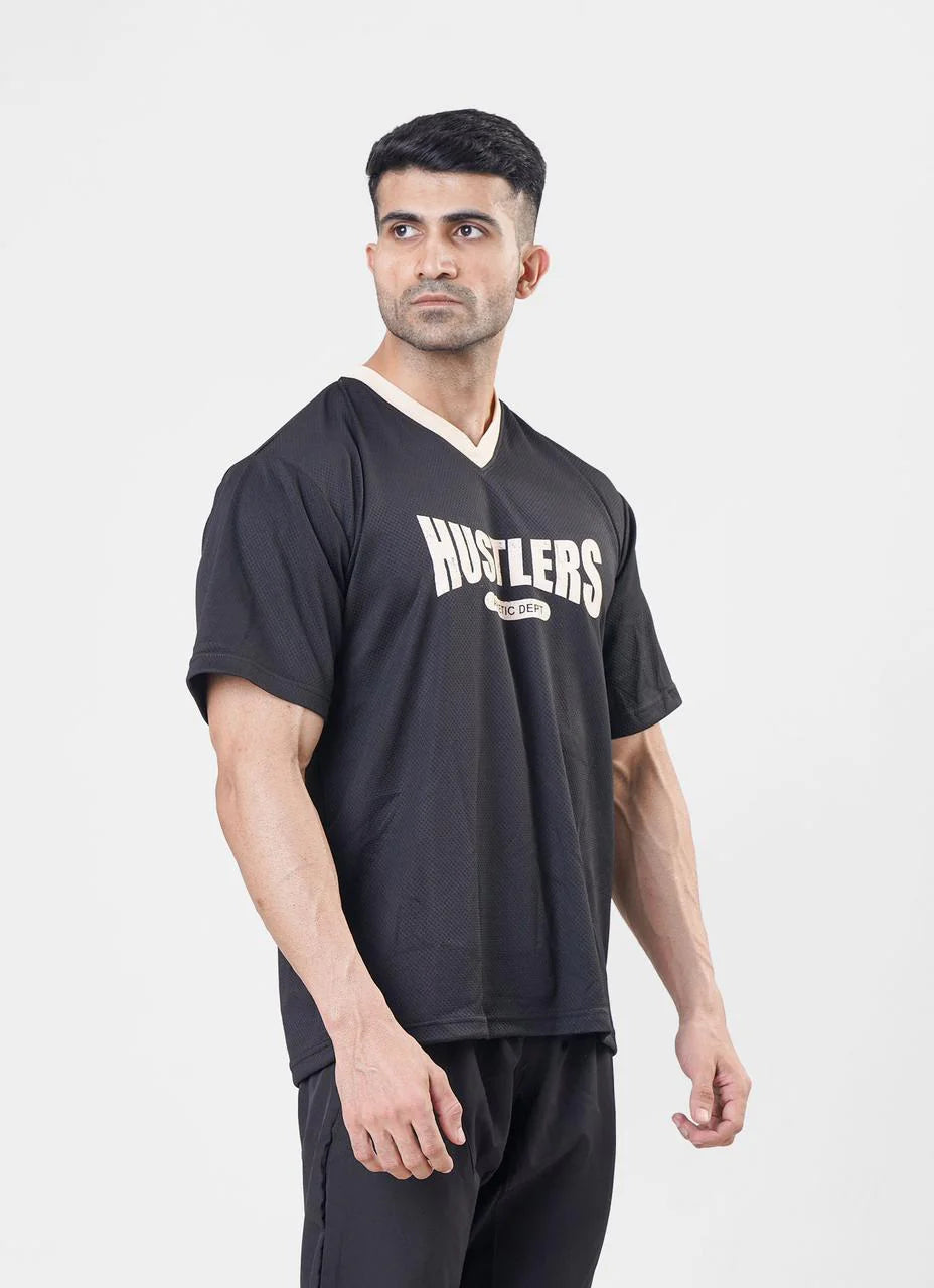 Mesh Basketball Tshirt Black