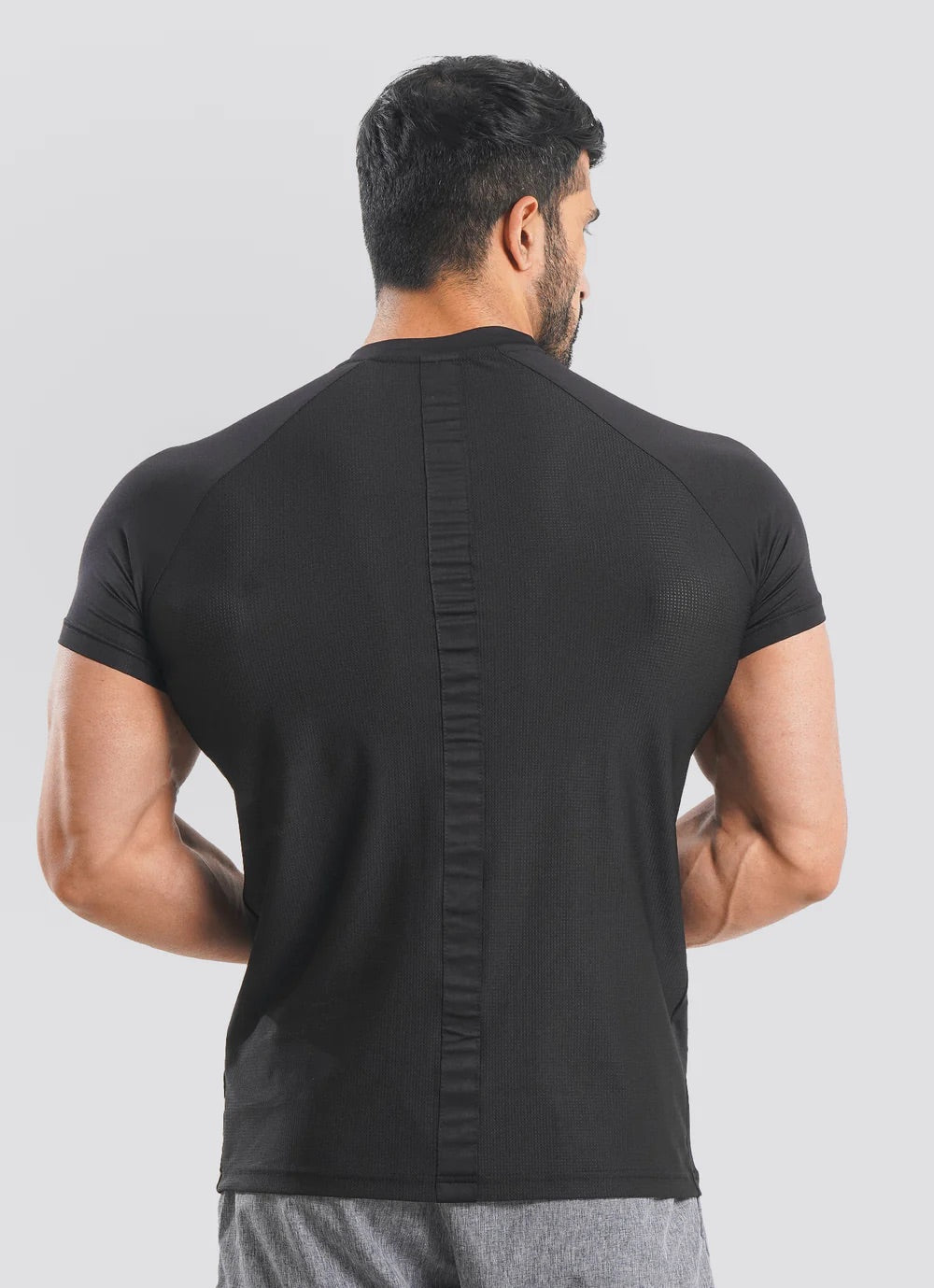 Utility Mesh Back Tshirt - Black