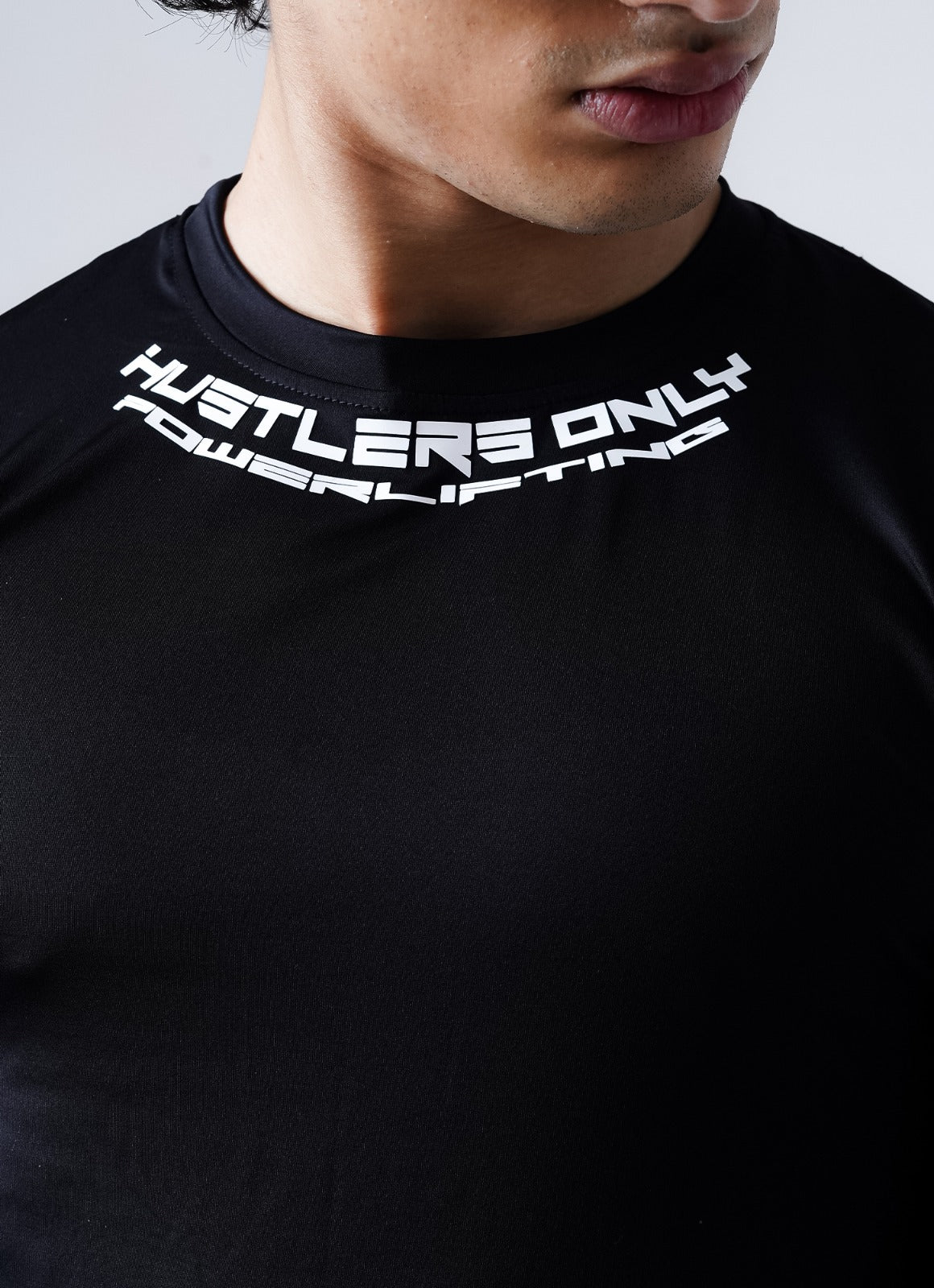 Baju Lengan Penuh Powerlifting - Hitam