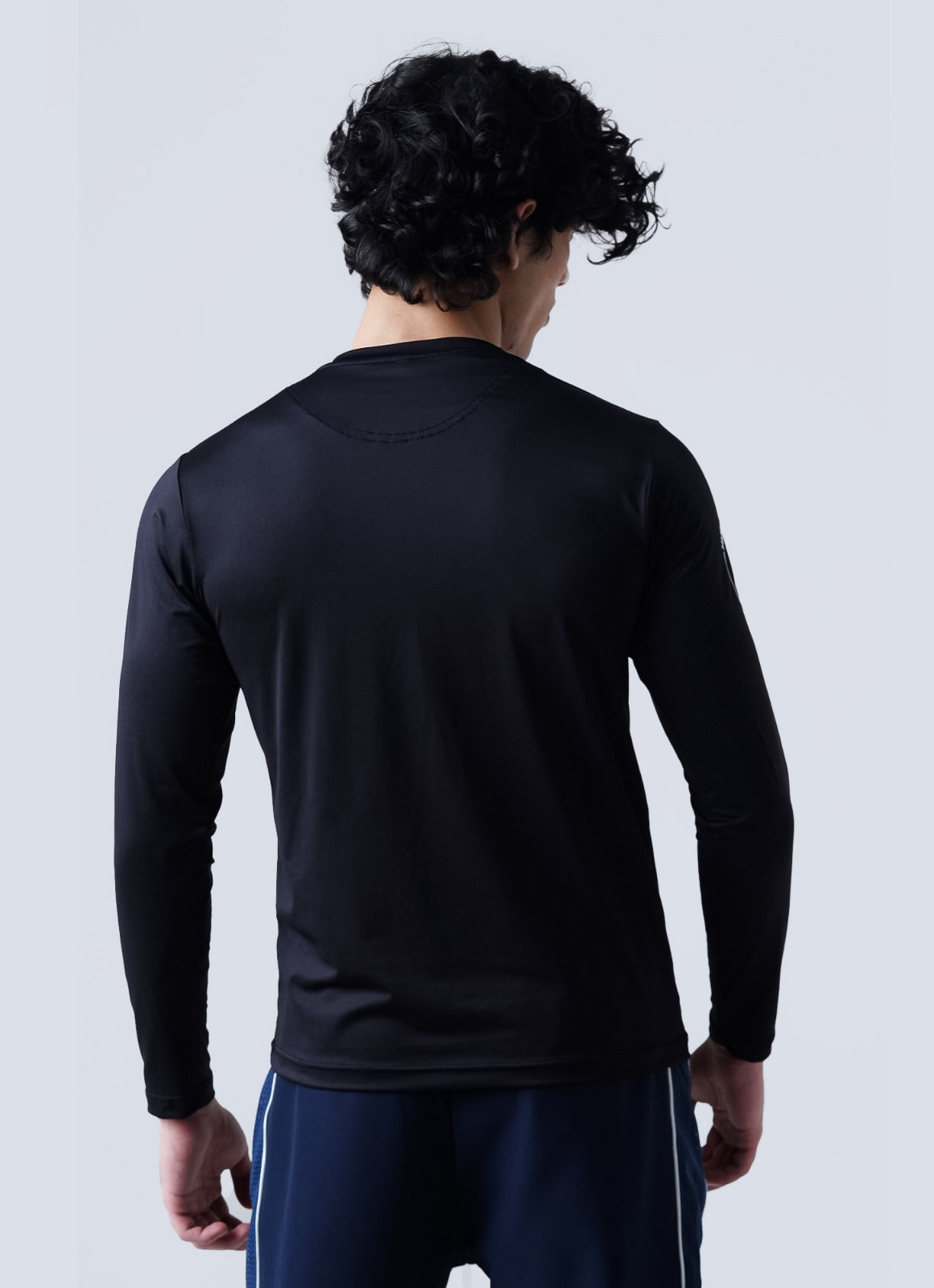 Baju Lengan Penuh Powerlifting - Hitam