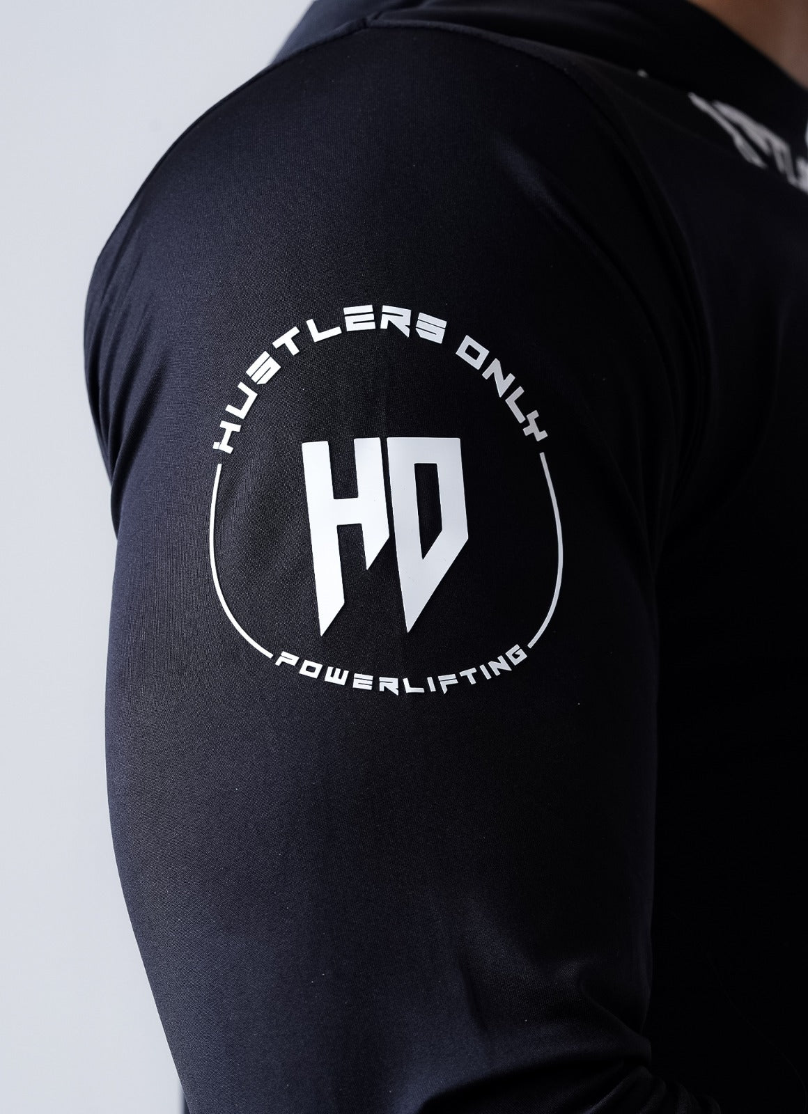 Baju Lengan Penuh Powerlifting - Hitam