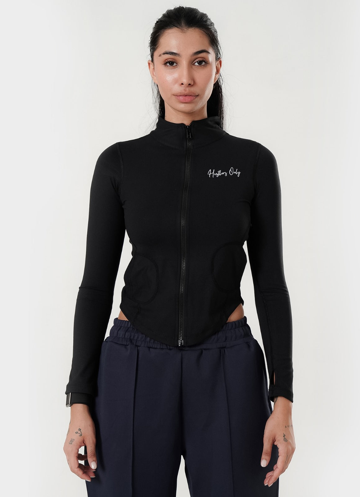 Stamina Zipper Top - Black