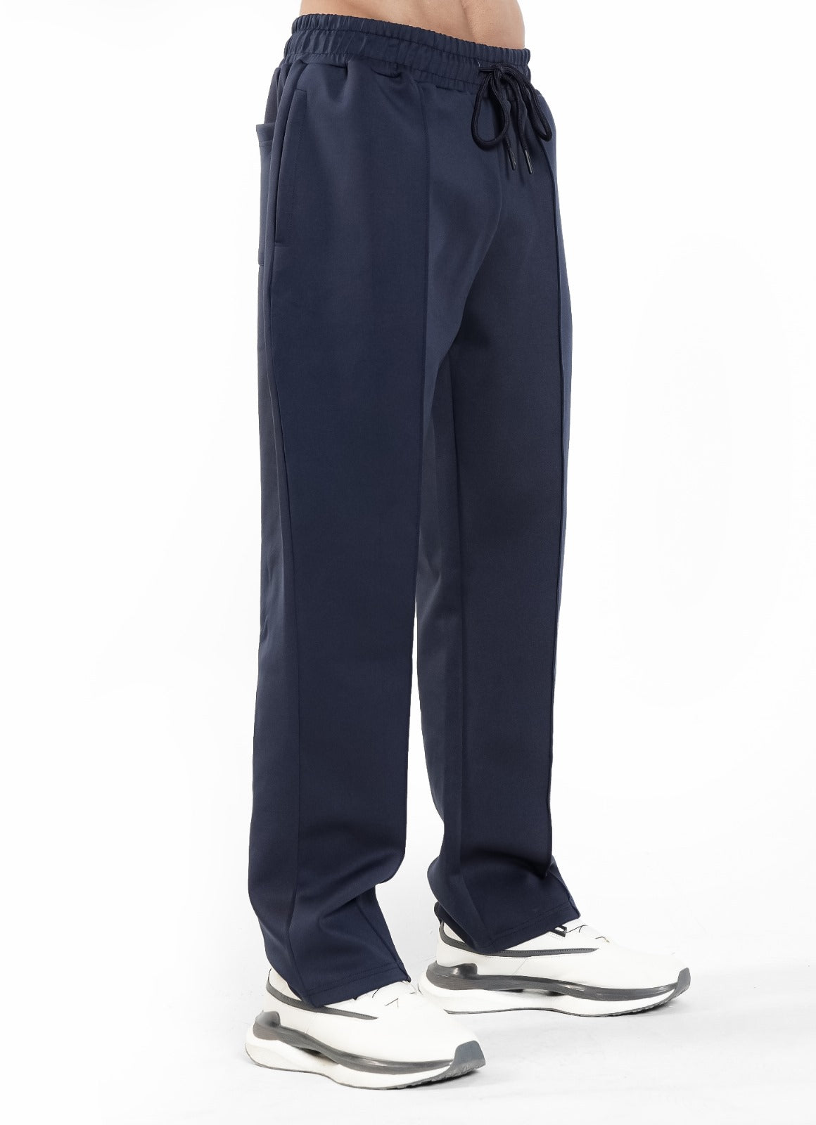 Relaxed Pleated Trouser - Navy