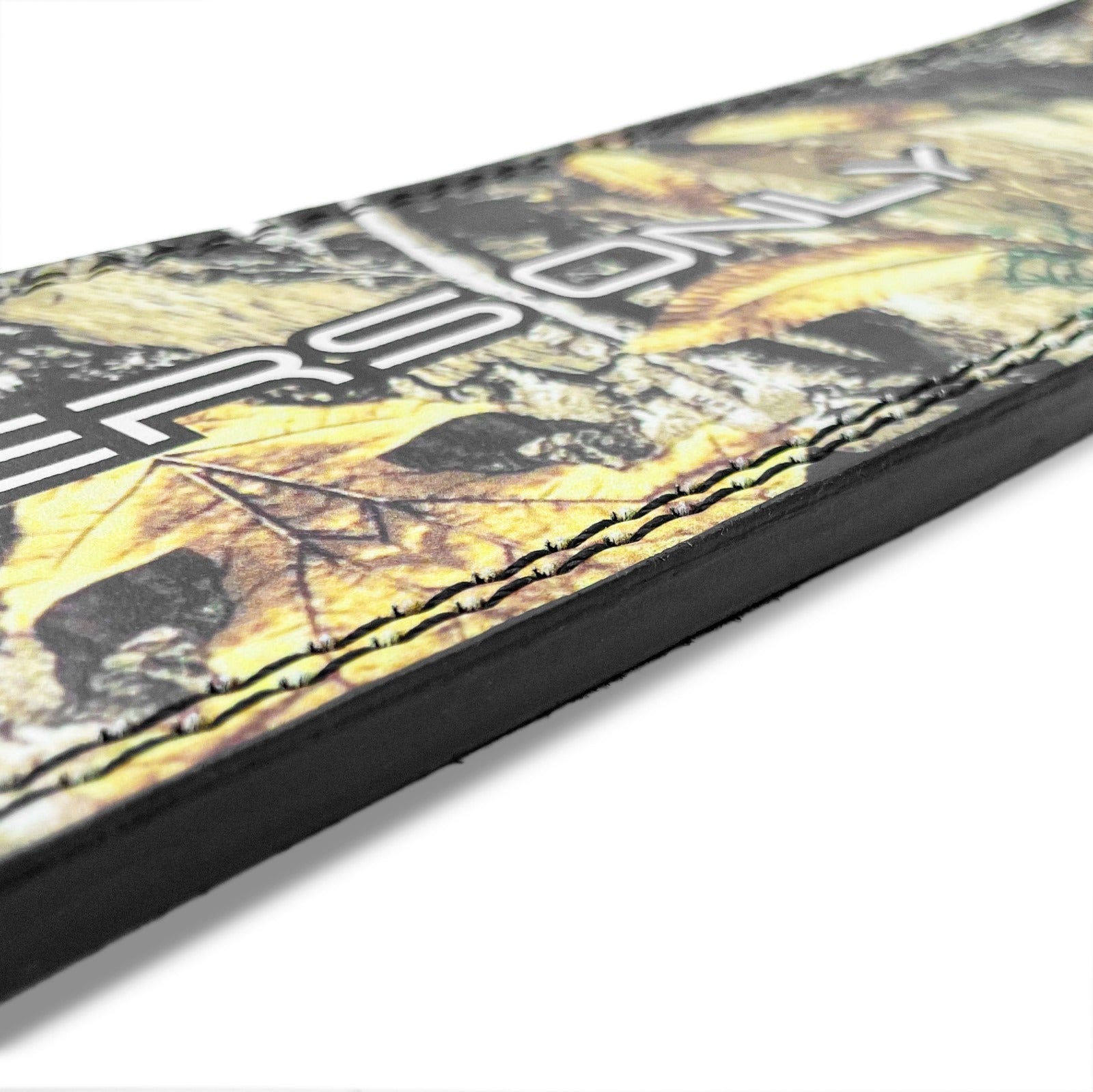 10mm Leaf Camo Lever Belt - Black