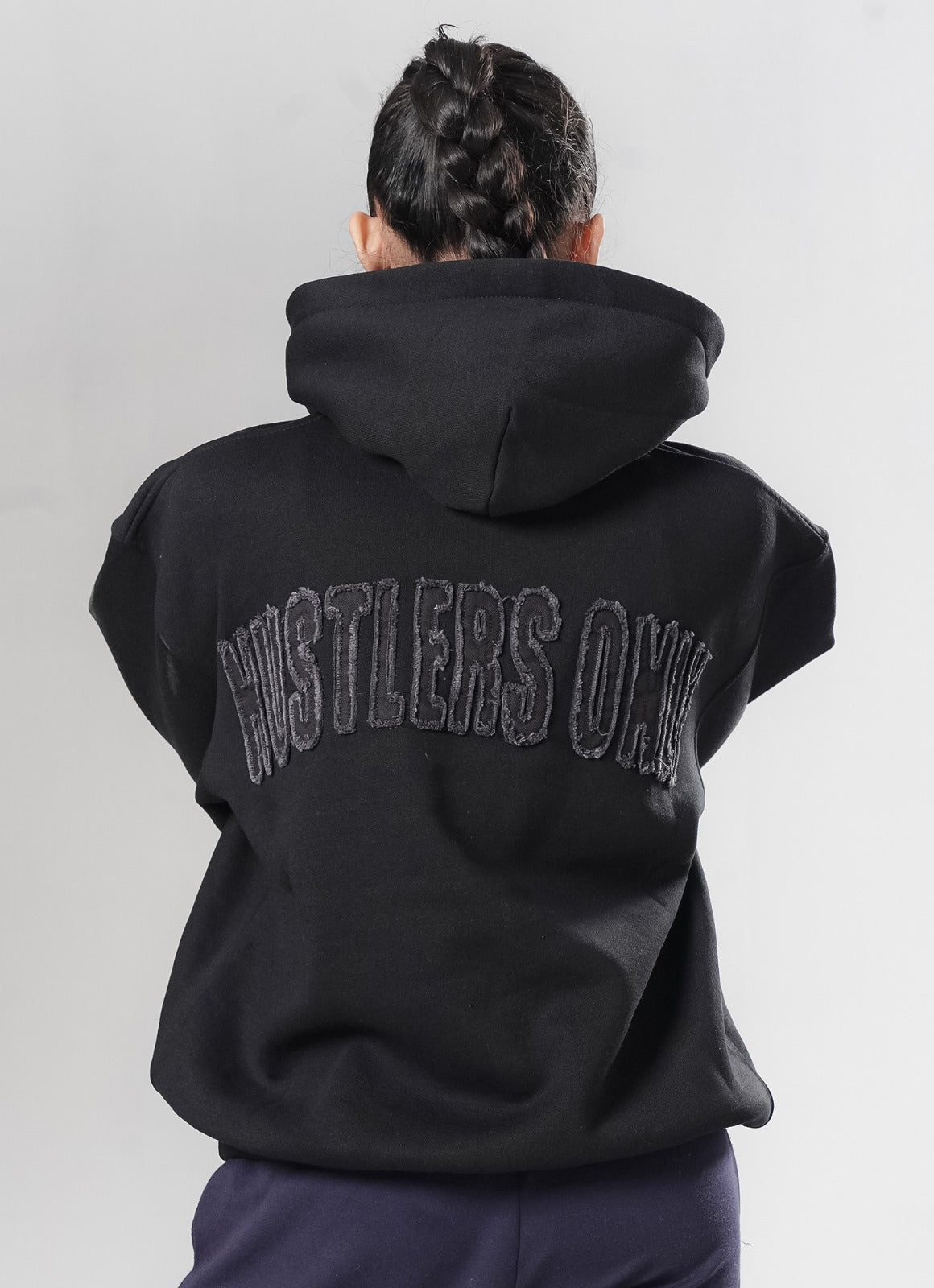 Crude Oversized Hoodie - Black