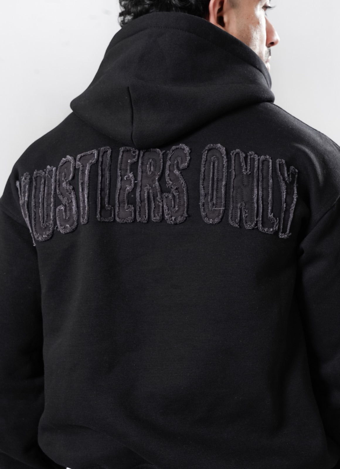 Crude Oversized Hoodie - Black