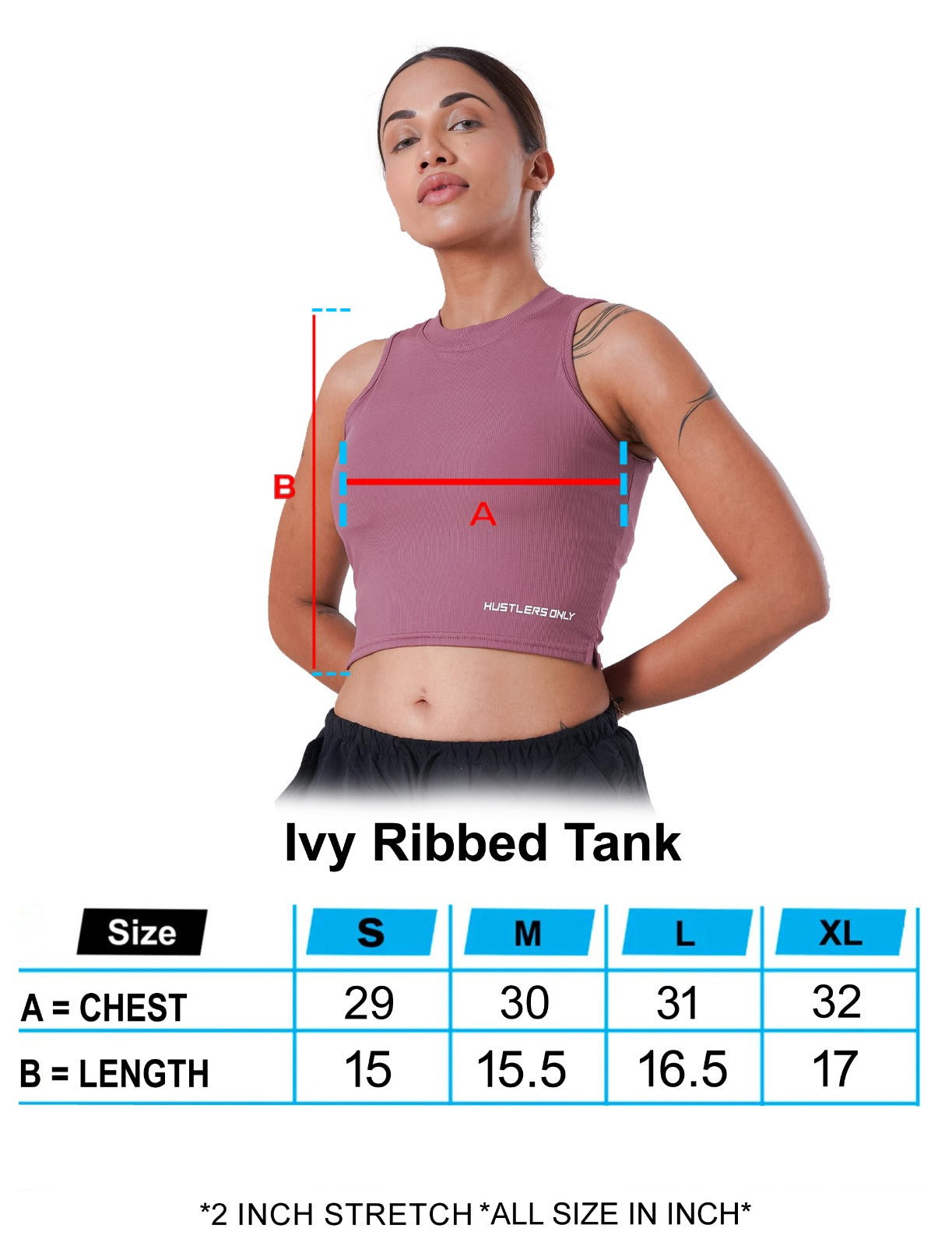 IVY Ribbed Tank - Barbie pink