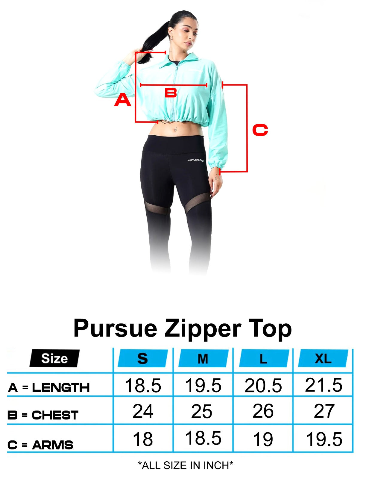 Pursue Zipper Top - Sea Green