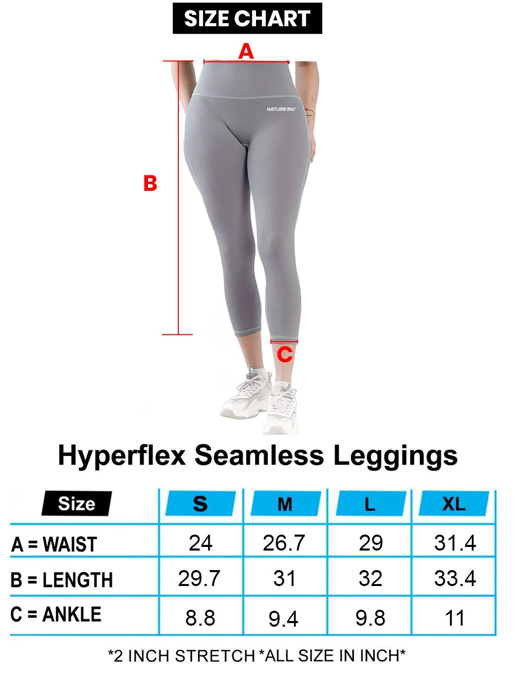 Hyperflex Seamless Legging - Hitam