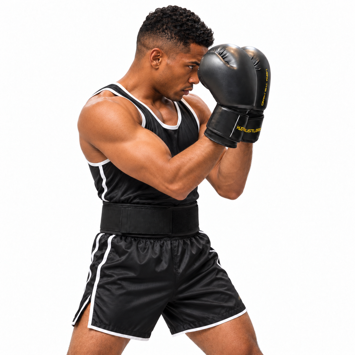 Boxing Gloves - Black & Yellow