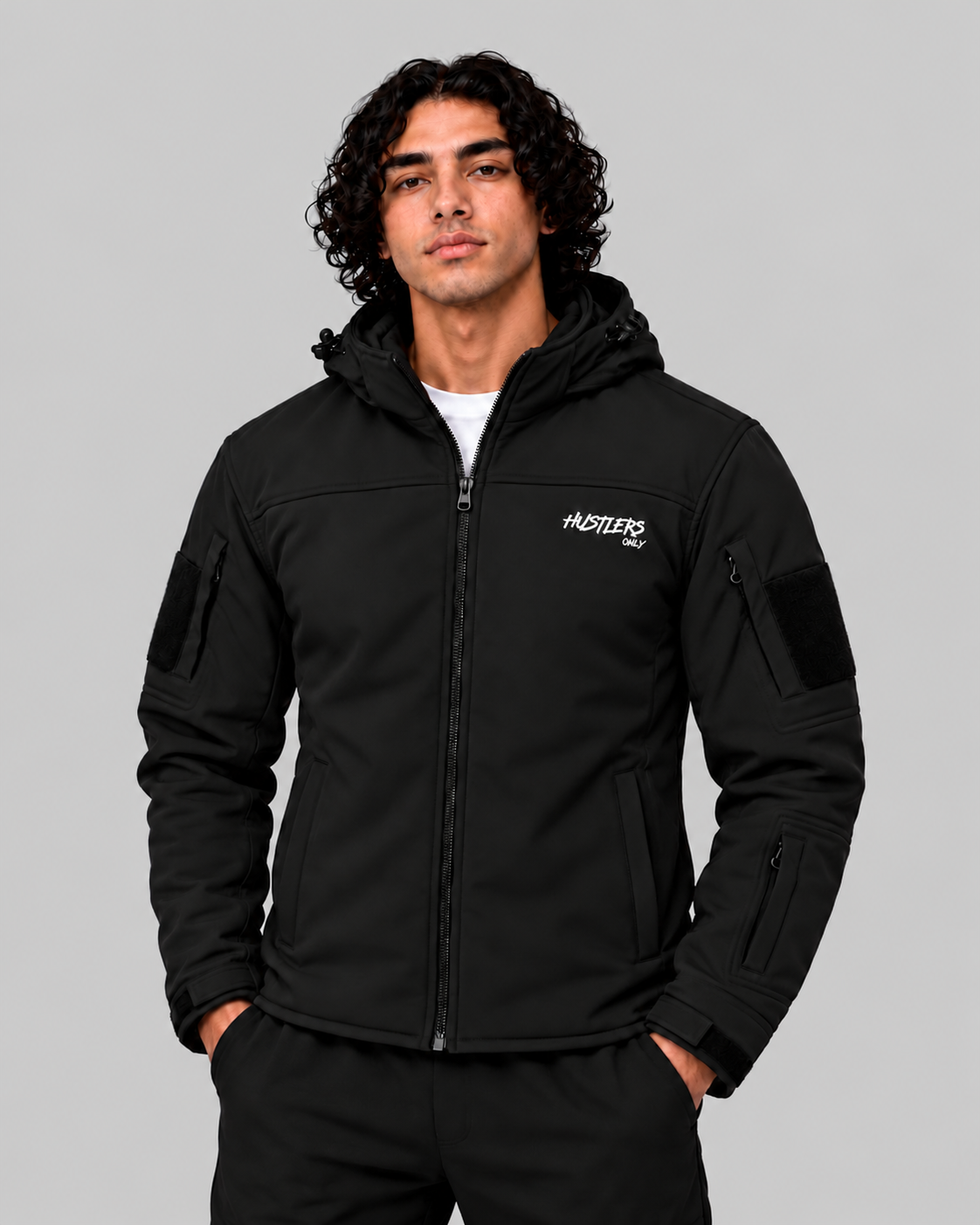 Jaket Tempur Musim Sejuk-Hitam