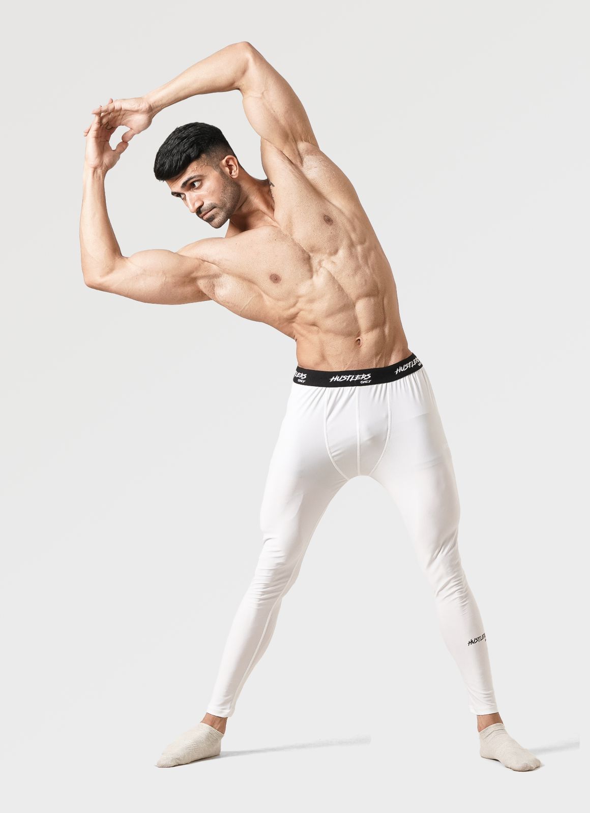Legging Mampat untuk Lelaki - Putih