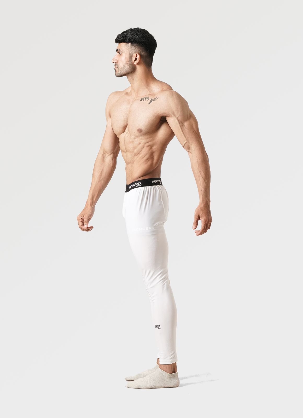 Legging Mampat untuk Lelaki - Putih