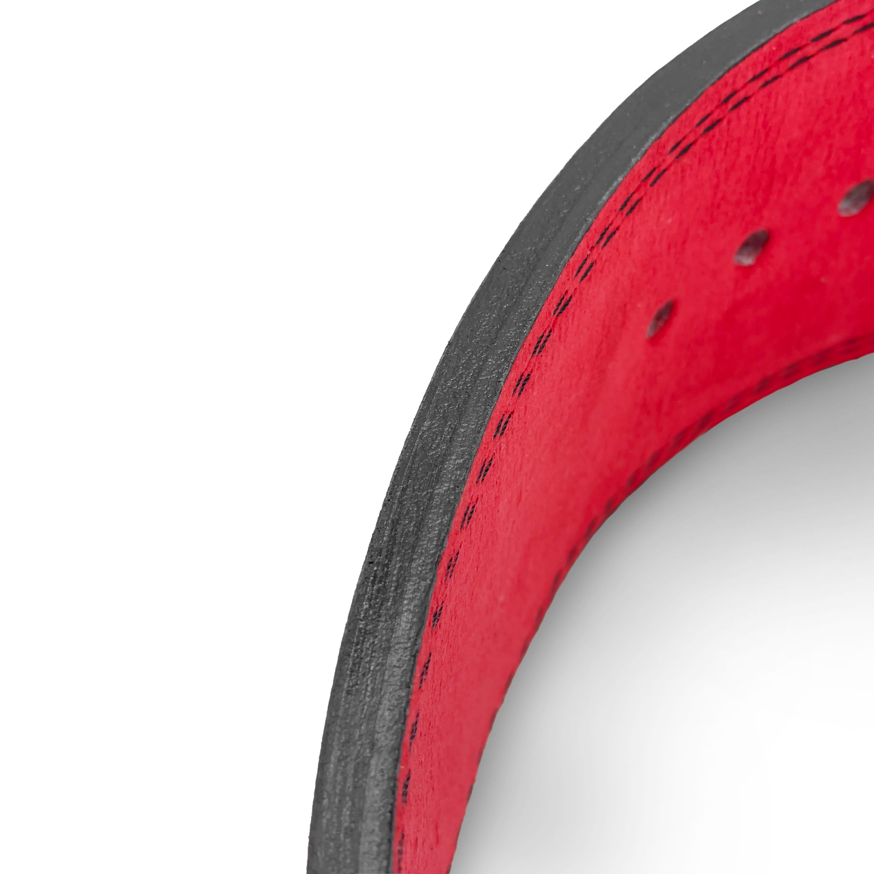 Tali Pinggang Tuas Kulit Suede 10mm - Merah