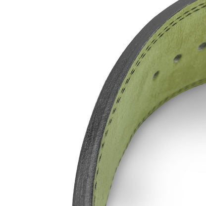 Tali Pinggang Tuas Kulit Suede 10mm - Hijau