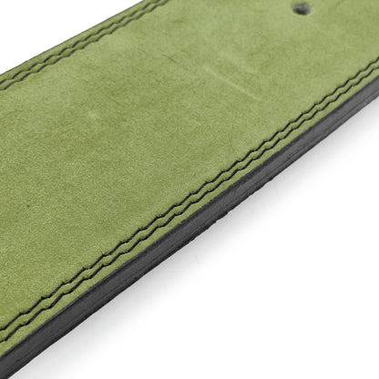 Tali Pinggang Tuas Kulit Suede 10mm - Hijau