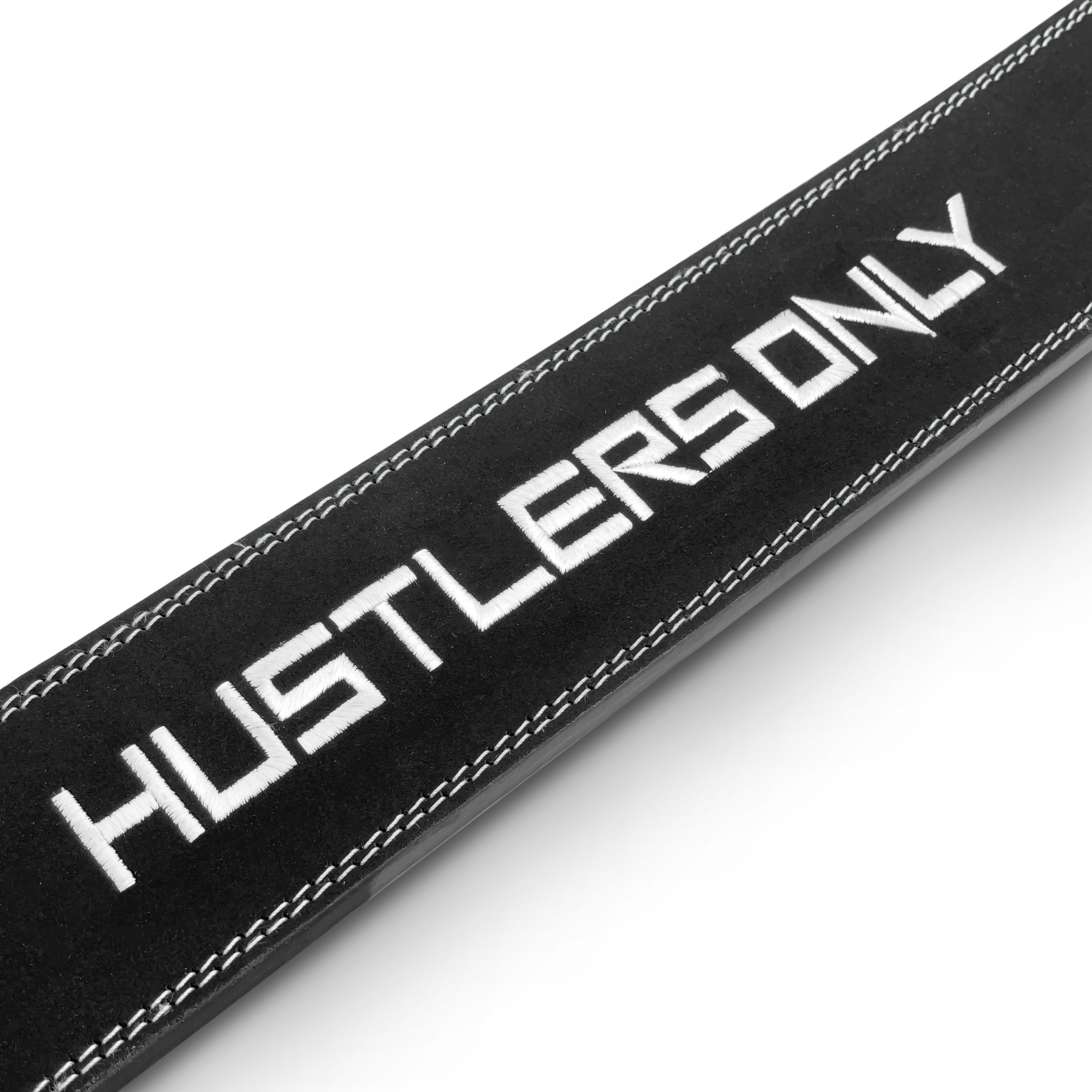 Tali Pinggang Tuil Angkat Berat Suede 10mm PRO - Hitam