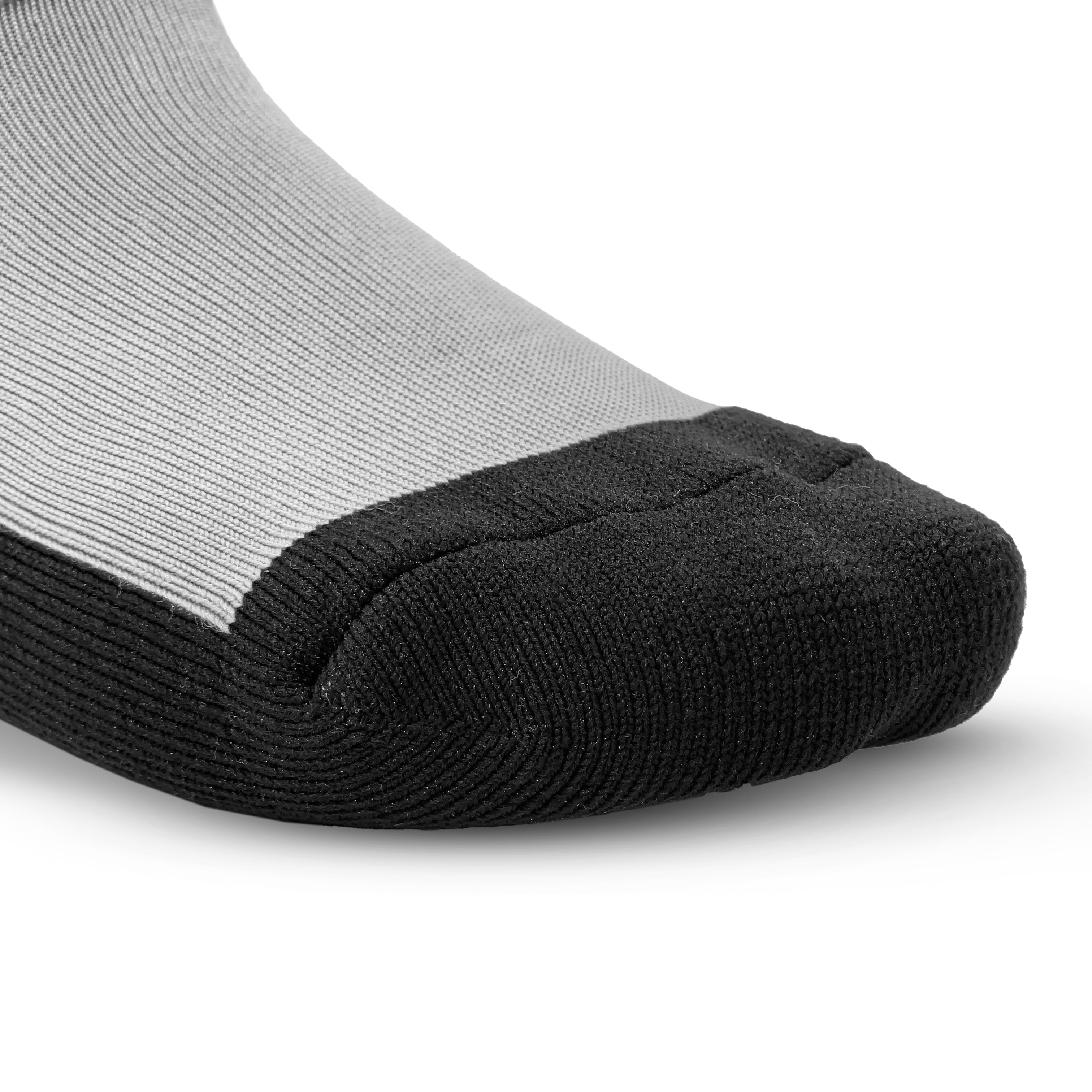 Ankle Crew Socks - Grey & Black