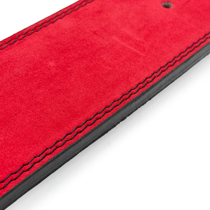 Tali Pinggang Tuas Kulit Suede 10mm - Merah