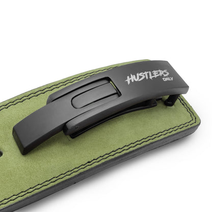 Tali Pinggang Tuas Kulit Suede 10mm - Hijau