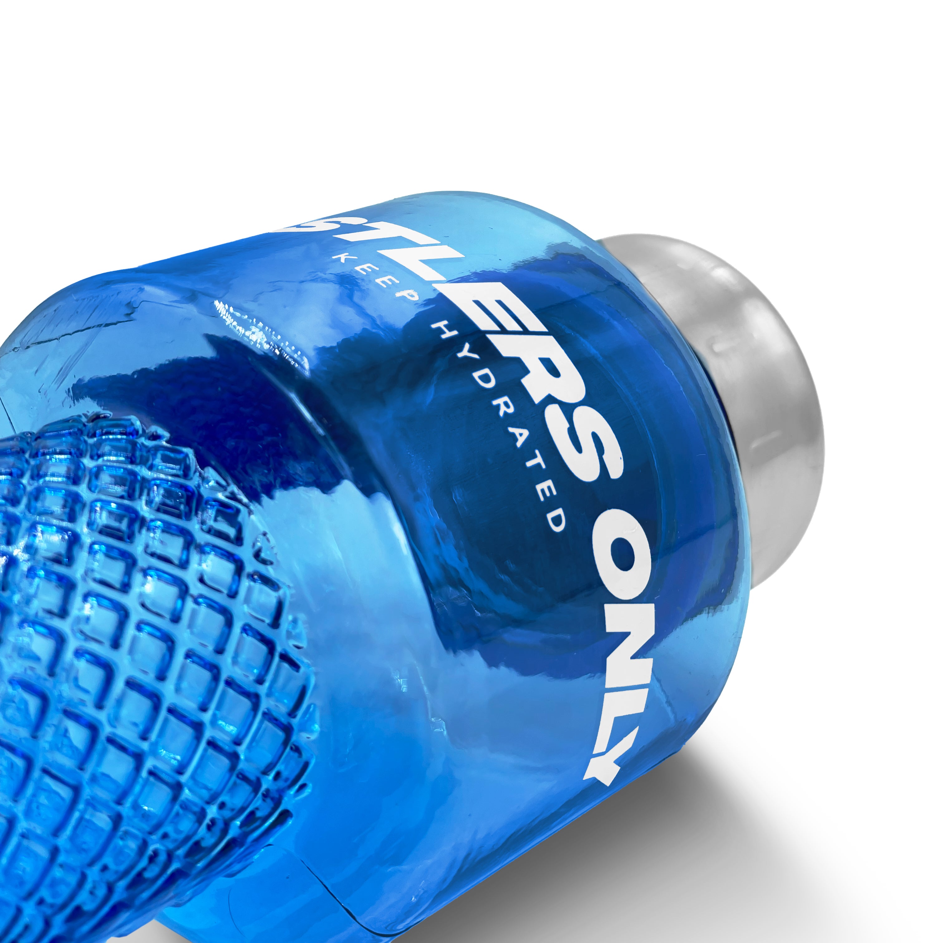 Dumbbell Water Bottle - Blue