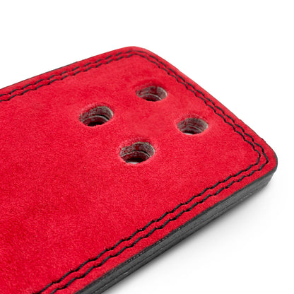 Tali Pinggang Tuas Kulit Suede 10mm - Merah