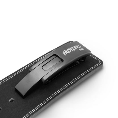 Tali Pinggang Tuil Angkat Berat Suede 10mm PRO - Hitam