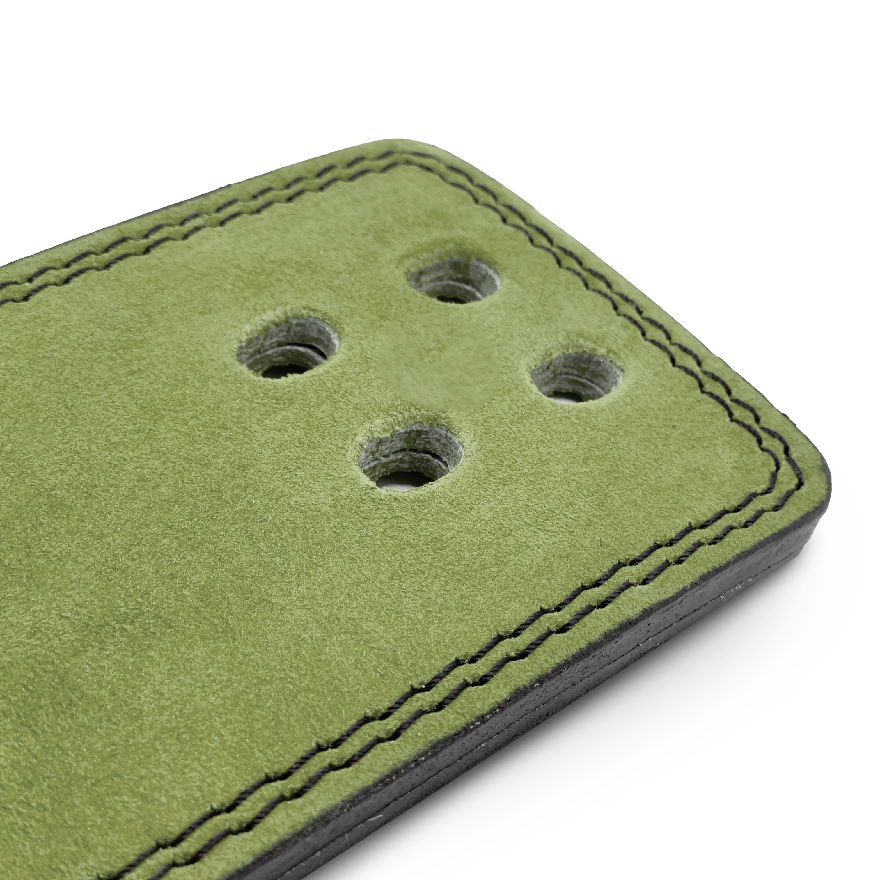 Tali Pinggang Tuas Kulit Suede 10mm - Hijau