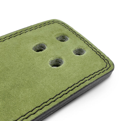 Tali Pinggang Tuas Kulit Suede 10mm - Hijau