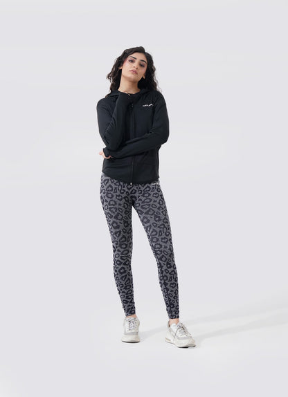 Hoodie Anggun Wanita - Hitam