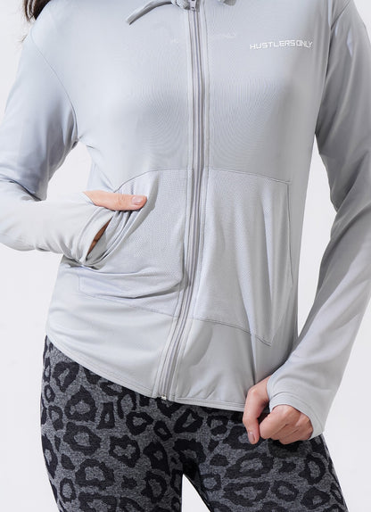 Hoodie Anggun Wanita - Perak