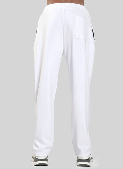 Relaxed Pleated Trouser - White