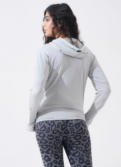 Hoodie Anggun Wanita - Perak