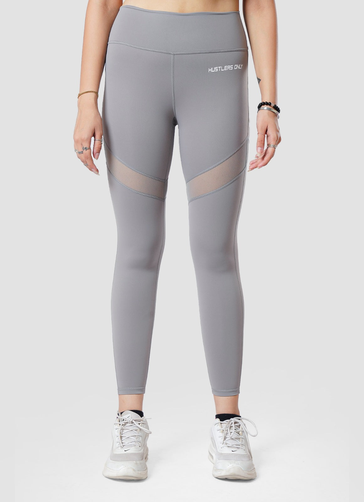 Performance Mesh Leggings - Gray