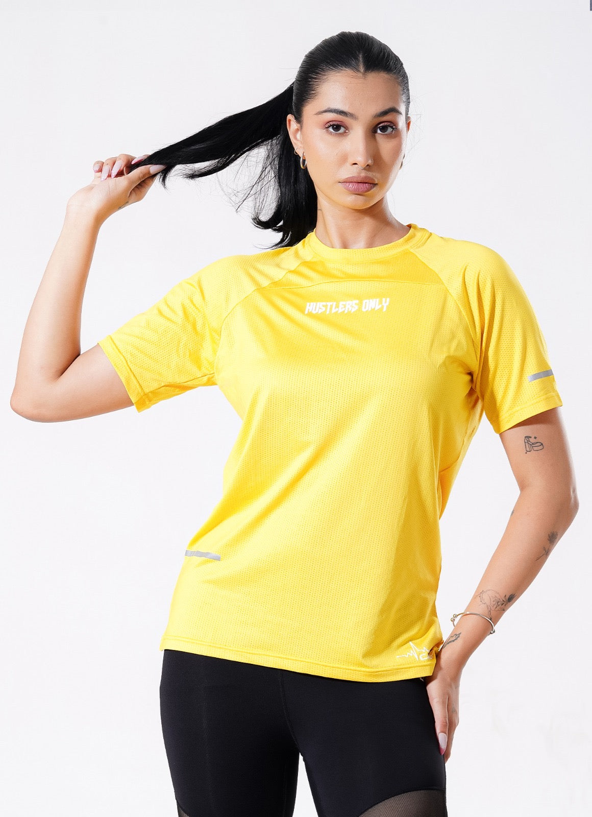 Tshirt Crest Cardio - Mustard