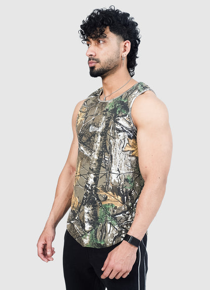 Ribbed Tank - Green Woodland