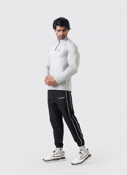 Utility Quarter Zip Shirt - Silver