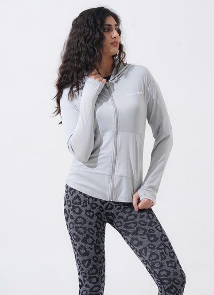 Hoodie Anggun Wanita - Perak