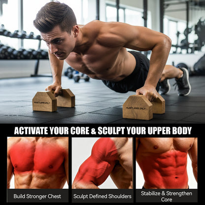 Calisthenics Push Up Parallettes (15.5 Inches)