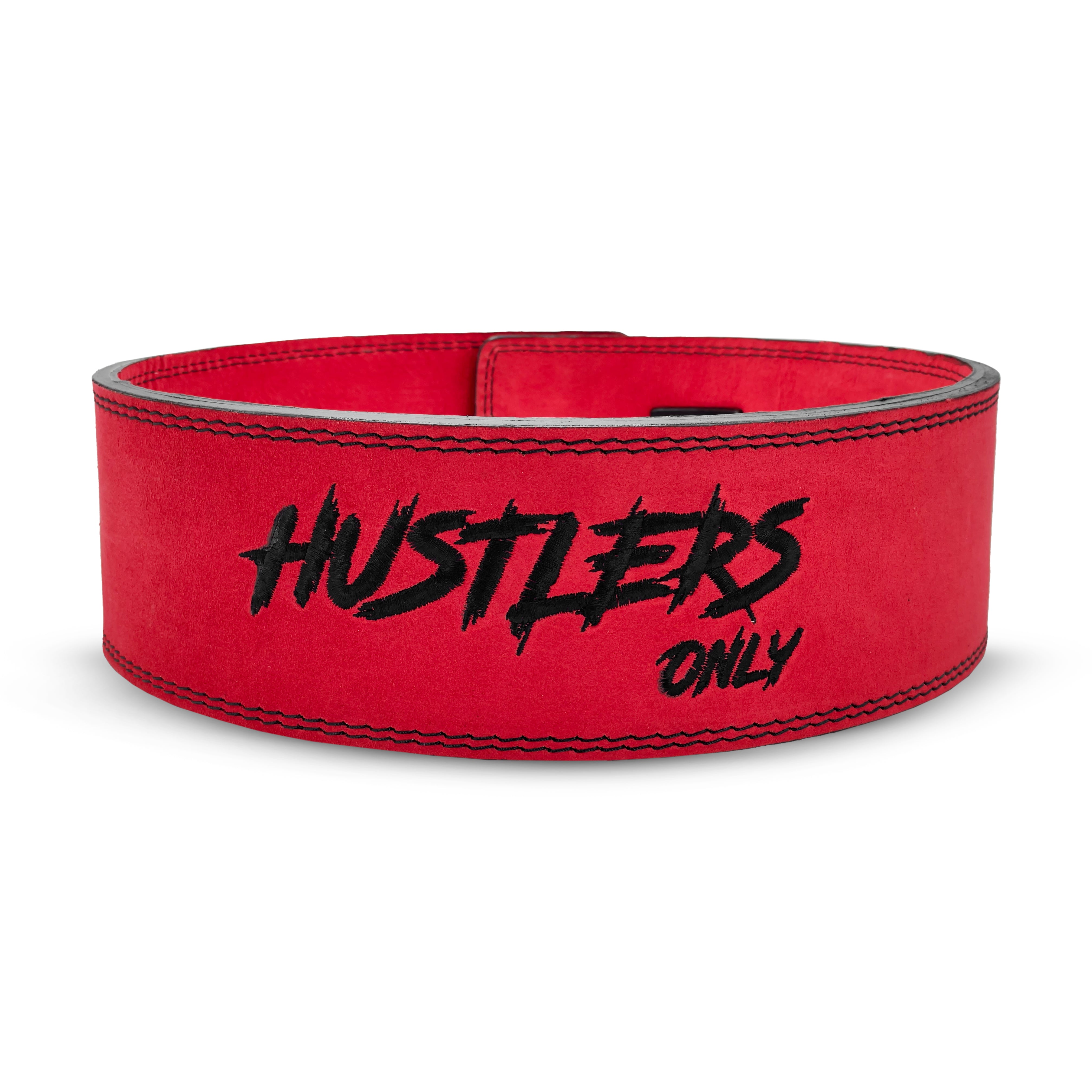 Tali Pinggang Tuas Kulit Suede 10mm - Merah
