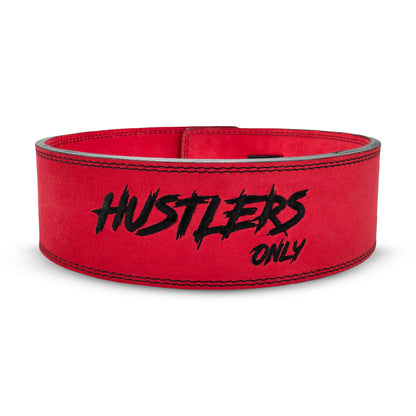 Tali Pinggang Tuas Kulit Suede 10mm - Merah