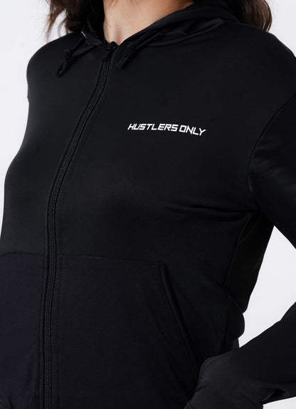 Hoodie Anggun Wanita - Hitam