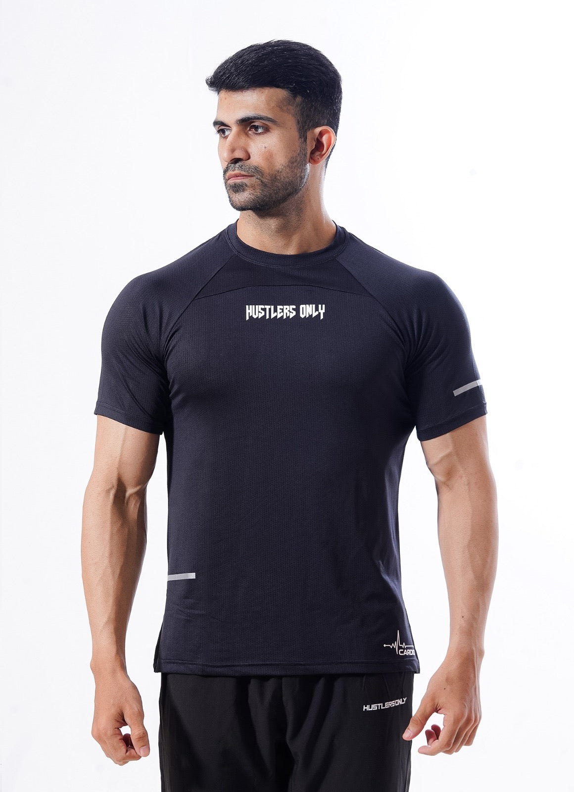Tshirt Crest Cardio - Hitam Jet 