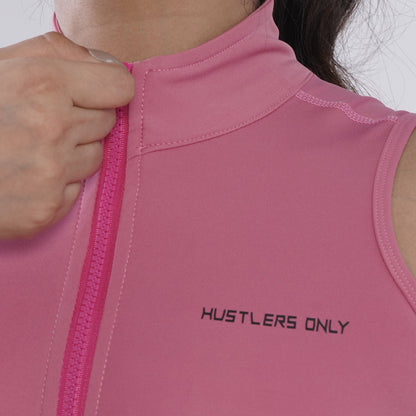 Kod Zip Up Vest - Pink