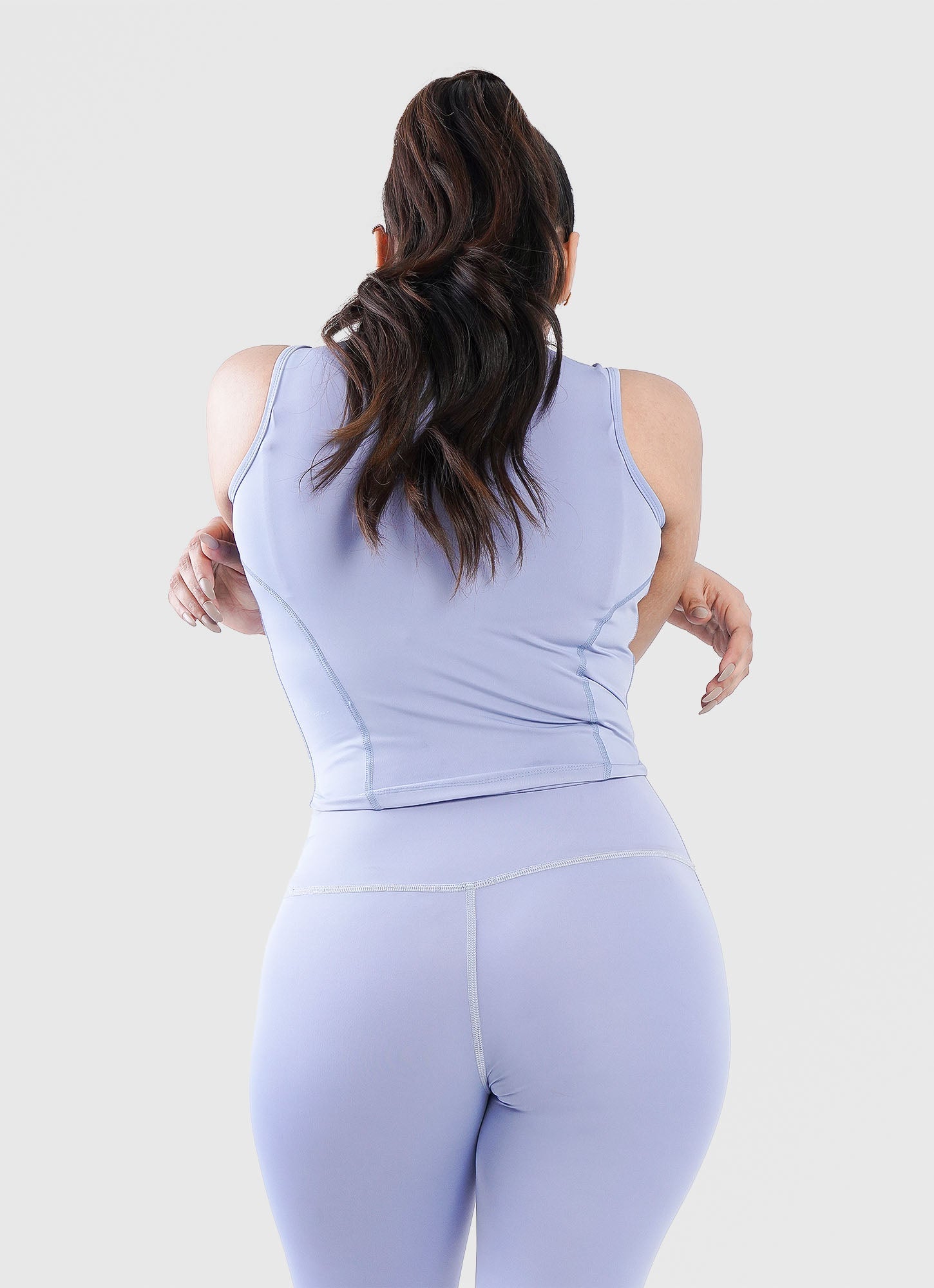 Kod Zip Up Vest - Biru Langit